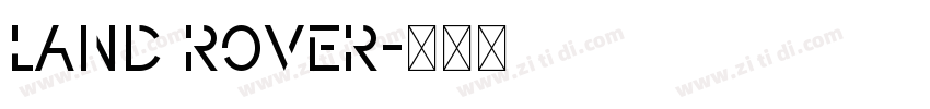 land rover字体转换